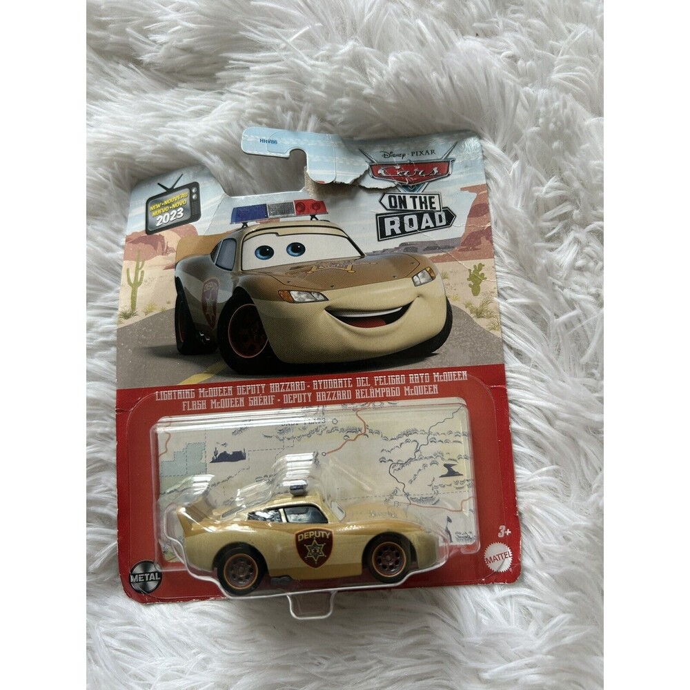 Disney Pixar Cars Lightning Mcqueen Deputy Hazzard Toy Mattel New